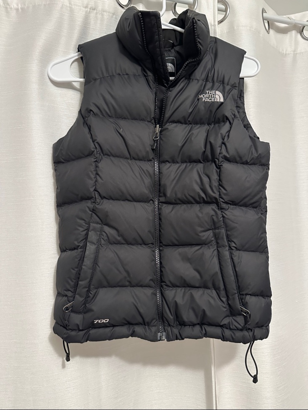 The North Face 700 Black Quilted Down Puffer Vest